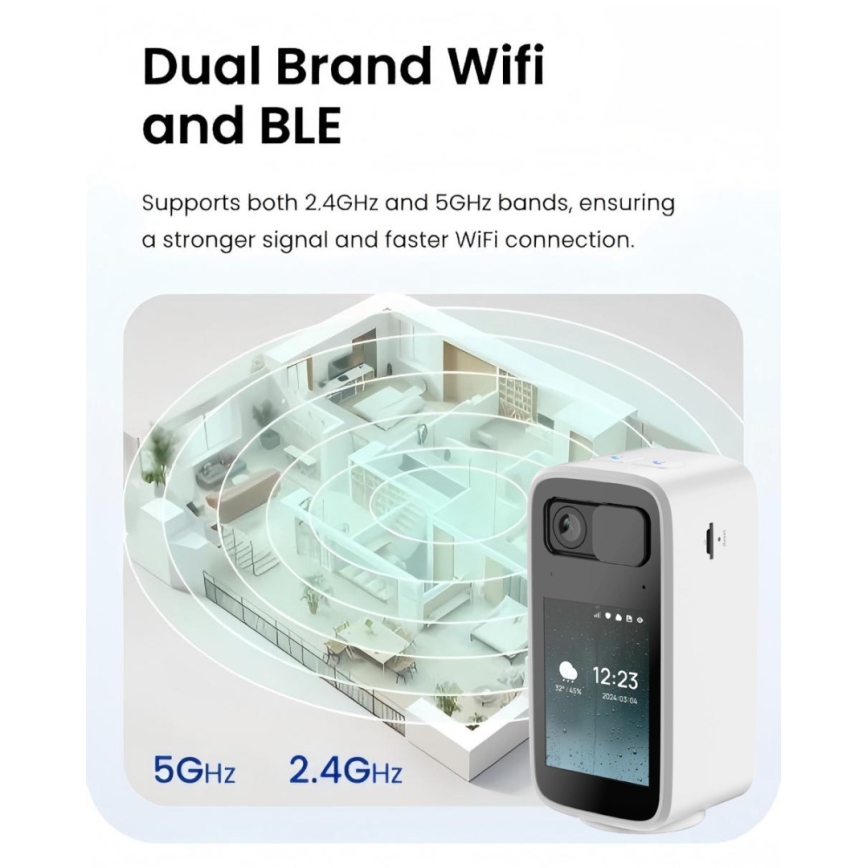 Immax NEO 07814L - Smart indendørs kamera med 4 MP-sensor, 5 V strømforsyning og Wi-Fi