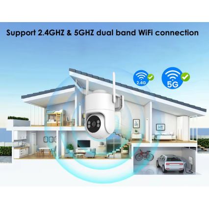 Immax NEO 07819L - Smart udendørs kamera med 4 MP-sensor, 5V, IP65 og Wi‑Fi