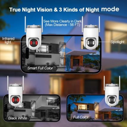 Immax NEO 07819L - Smart udendørs kamera med 4 MP-sensor, 5V, IP65 og Wi‑Fi