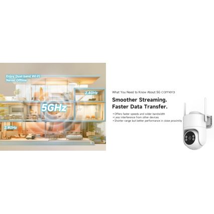 Immax NEO 07819L - Smart udendørs kamera med 4 MP-sensor, 5V, IP65 og Wi‑Fi