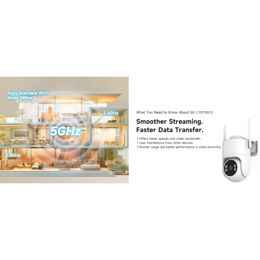 Immax NEO 07819L - Smart udendørs kamera med 4 MP-sensor, 5V, IP65 og Wi‑Fi