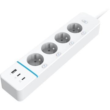 Immax NEO 07821L - Smart stikdåse NEO LITE 4AC+1xUSB+2xUSB-C Tuya Wi-Fi