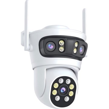 Immax NEO 07823L - Smart udendørskamera med tre 2MP-sensorer, 5 V strøm og Wi-Fi
