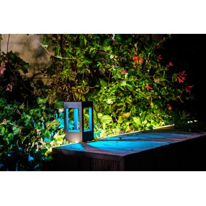 Immax NEO 07902L - LED RGB+CCT Dæmpbar udendørs lampe NEO LITE CUBE LED/10W/230V 2700-6500K IP67 Wi-Fi Tuya sort