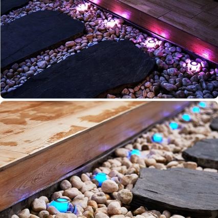 Immax NEO 07905L - LED RGB Dæmpbar solcellelampe ESTRELAS 8xLED/0,25W/5V IP65 Tuya 2200 mAh