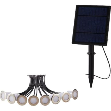 Immax NEO 07905L - LED solcellelampe dæmpbar RGB-farver ESTRELAS 8xLED/0,25W/5V IP65 Tuya