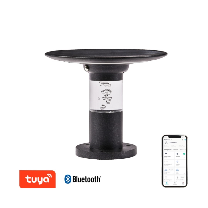 Immax NEO 07908L - Solcellelampe dæmpbar LED RGB+CW/W LED/2W/5V IP54 Tuya 4000 mAh