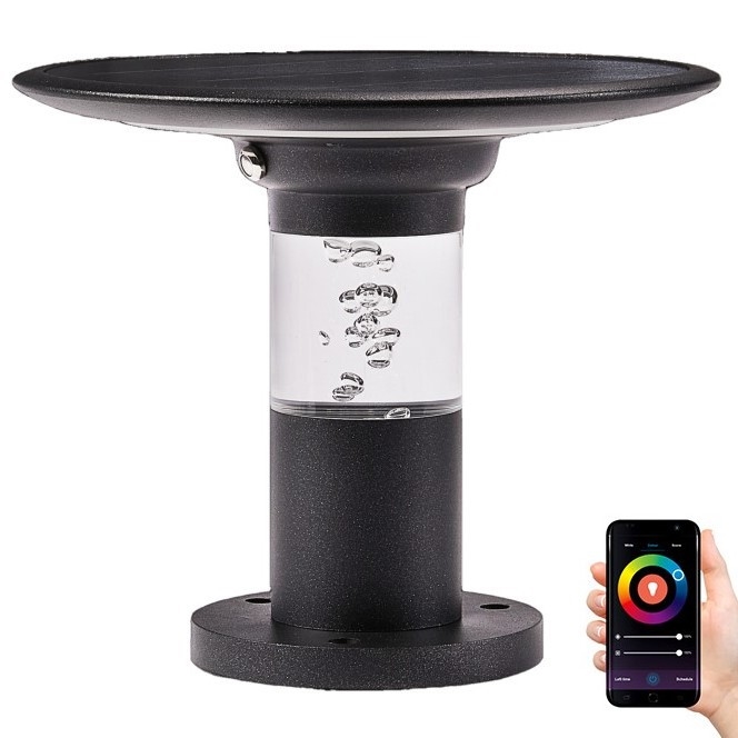 Immax NEO 07908L - Solcellelampe dæmpbar LED RGB+CW/W LED/2W/5V IP54 Tuya 4000 mAh