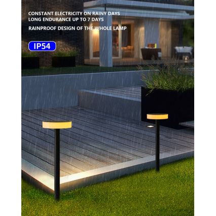 Immax NEO 07910L - LED RGB dæmpbar solcellelampe med sensor NEO LITE LED/1W/5V rund IP54 Tuya 1300 mAh