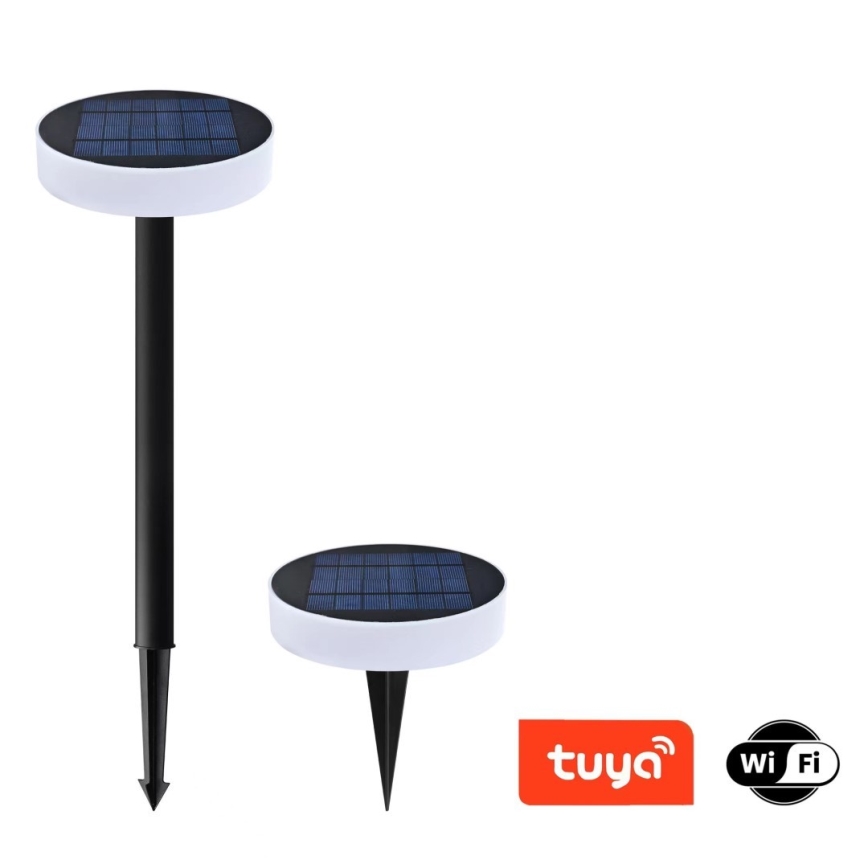 Immax NEO 07910L - LED RGB dæmpbar solcellelampe med sensor NEO LITE LED/1W/5V rund IP54 Tuya 1300 mAh