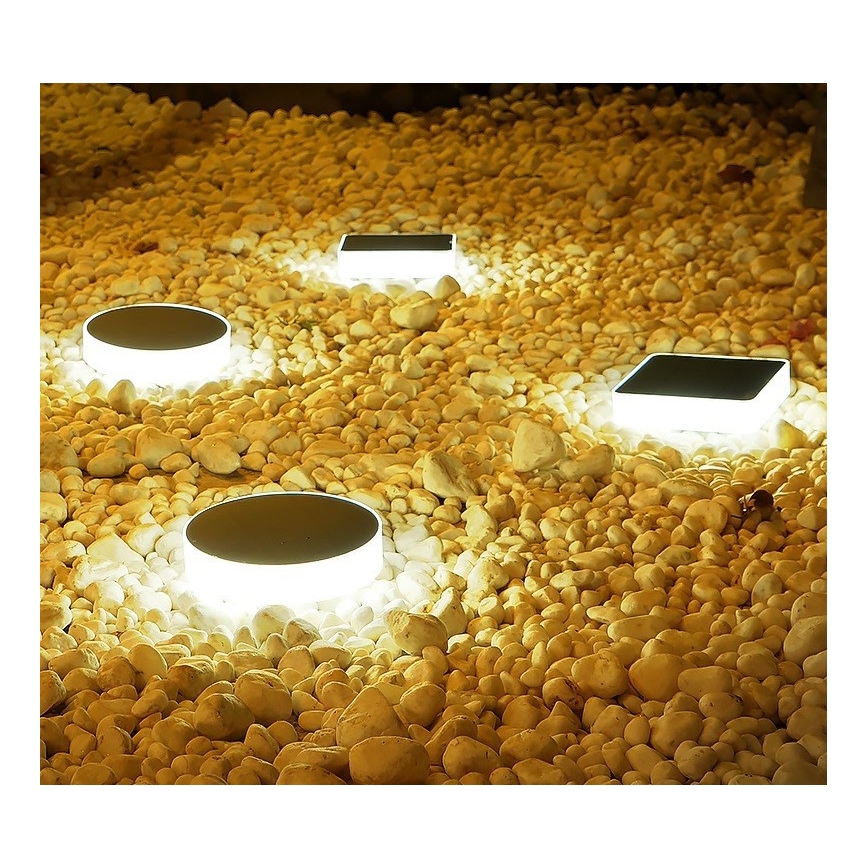 Immax NEO 07911L - LED solcellelampe med sensor  og RGB-farver dæmpbar NEO LITE LED/1W/5V kantet IP54 Tuya 1300 mAh