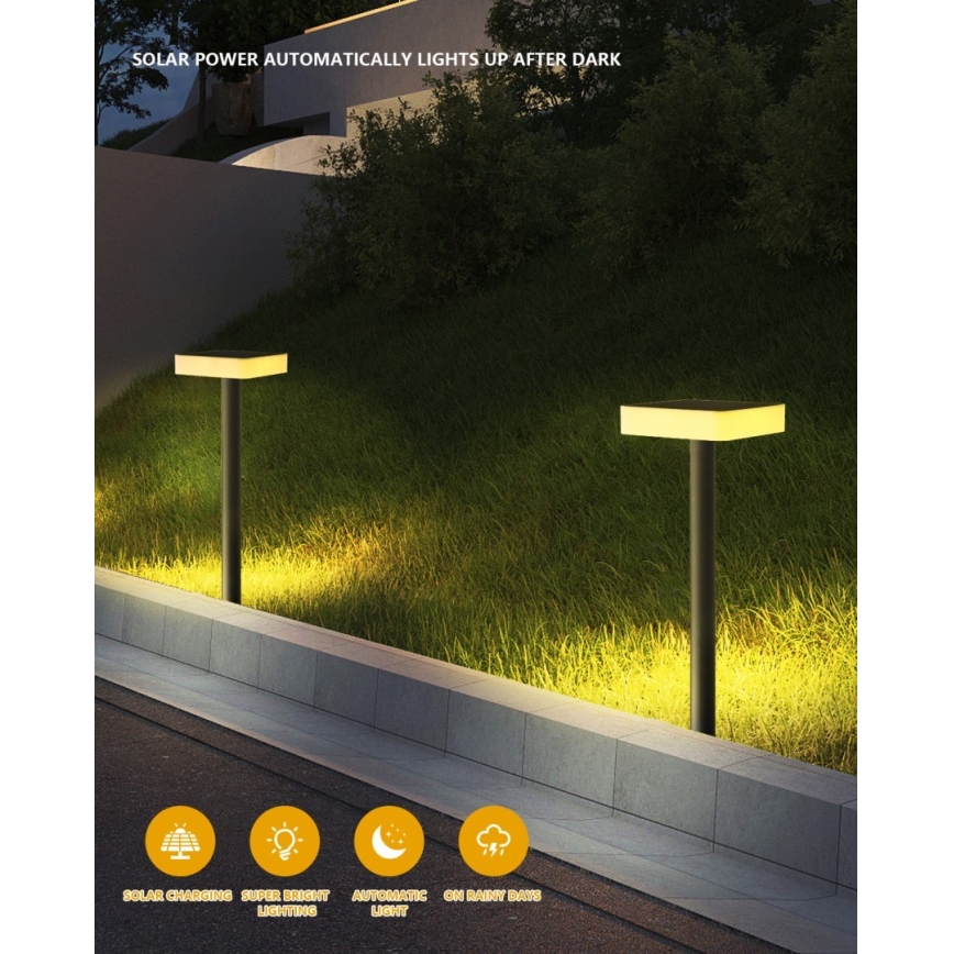 Immax NEO 07911L - LED solcellelampe med sensor  og RGB-farver dæmpbar NEO LITE LED/1W/5V kantet IP54 Tuya 1300 mAh
