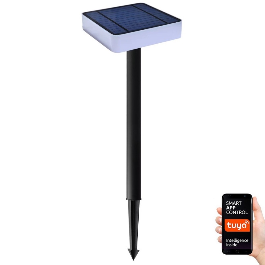 Immax NEO 07911L - LED solcellelampe med sensor  og RGB-farver dæmpbar NEO LITE LED/1W/5V kantet IP54 Tuya 1300 mAh