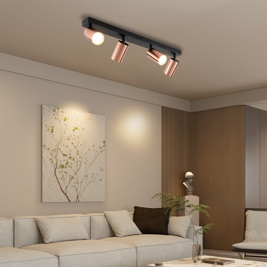 Immax NEO 08303L - Spotlampe PUNTO 4xGU10/9W/230V rosaguld