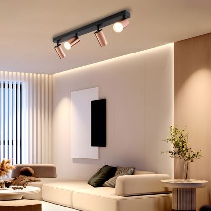 Immax NEO 08303L - Spotlampe PUNTO 4xGU10/9W/230V rosaguld