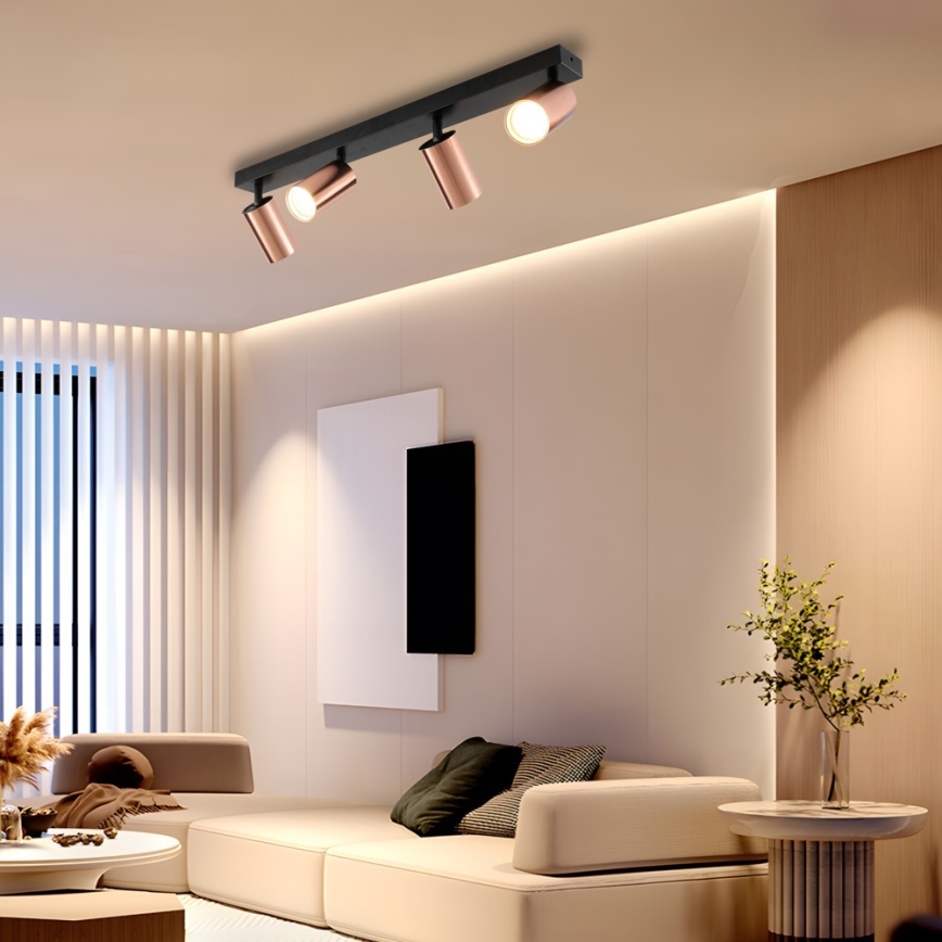 Immax NEO 08303L - Spotlampe PUNTO 4xGU10/9W/230V rosaguld