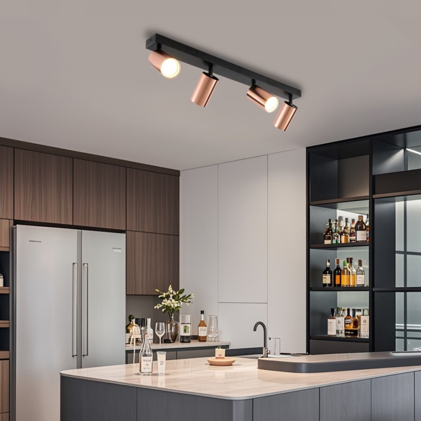 Immax NEO 08303L - Spotlampe PUNTO 4xGU10/9W/230V rosaguld