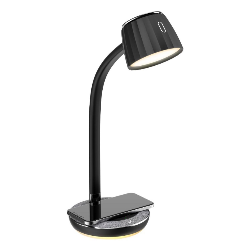 Immax NEO 08996L - LED bordlampe m. trådløs opladning dæmpbar PERLA LED/1,5W + LED/6W/230V 3800-4300K