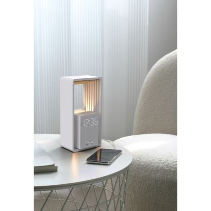 Immax NEO 09113L - LED bordlampe med vækkeur og opladningsfunktion CALM LED/3,5W/5V