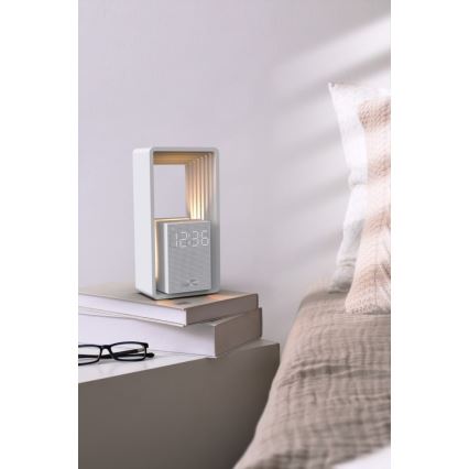 Immax NEO 09113L - LED bordlampe med vækkeur og opladningsfunktion CALM LED/3,5W/5V