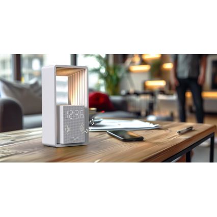 Immax NEO 09113L - LED bordlampe med vækkeur og opladningsfunktion CALM LED/3,5W/5V