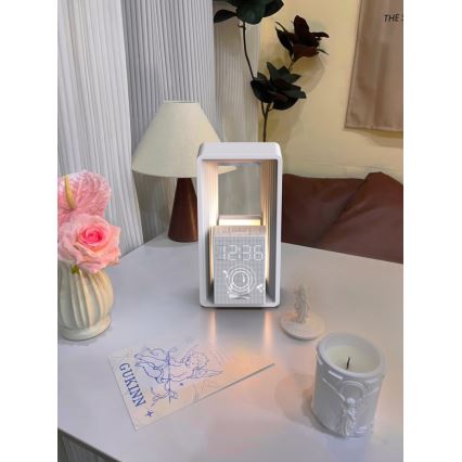 Immax NEO 09113L - LED bordlampe med vækkeur og opladningsfunktion CALM LED/3,5W/5V