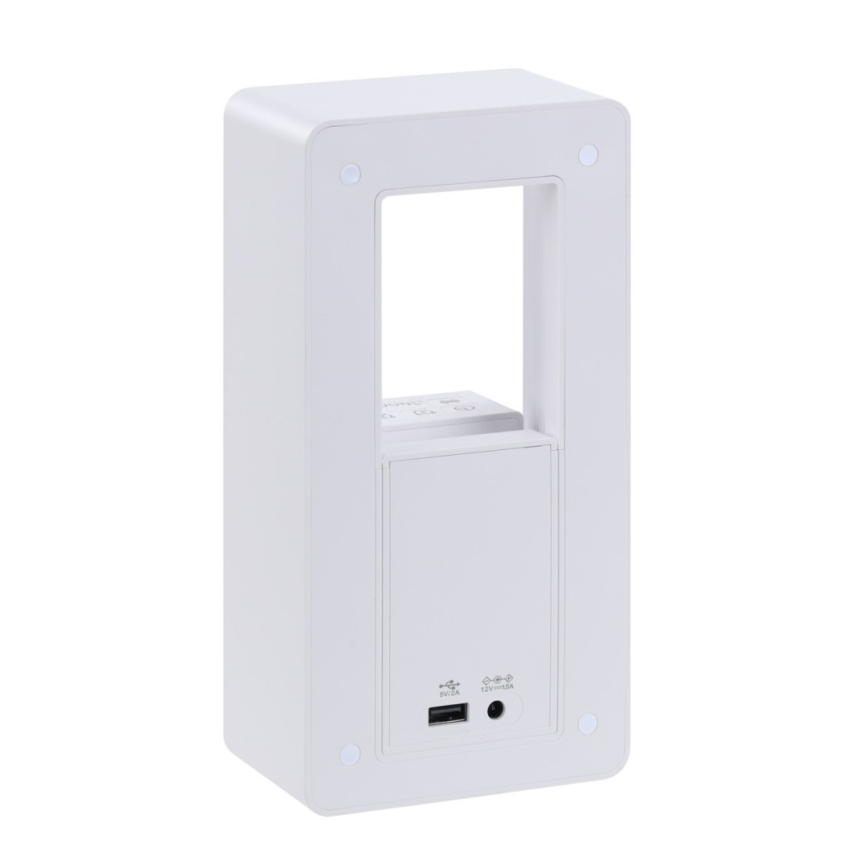 Immax NEO 09113L - LED bordlampe med vækkeur og opladningsfunktion CALM LED/3,5W/5V