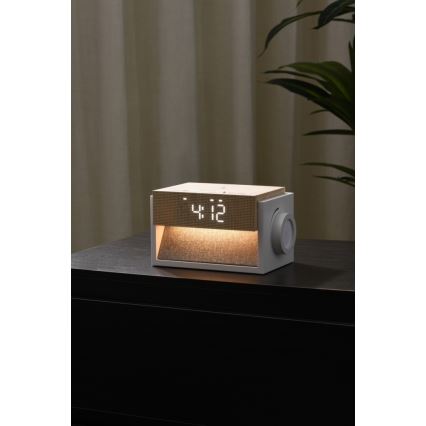 Immax NEO 09114L - LED bordlampe med indbygget vækkeur og opladning CALM LED/1,2W/5V