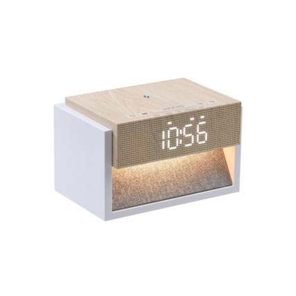 Immax NEO 09114L - LED bordlampe med indbygget vækkeur og opladning CALM LED/1,2W/5V