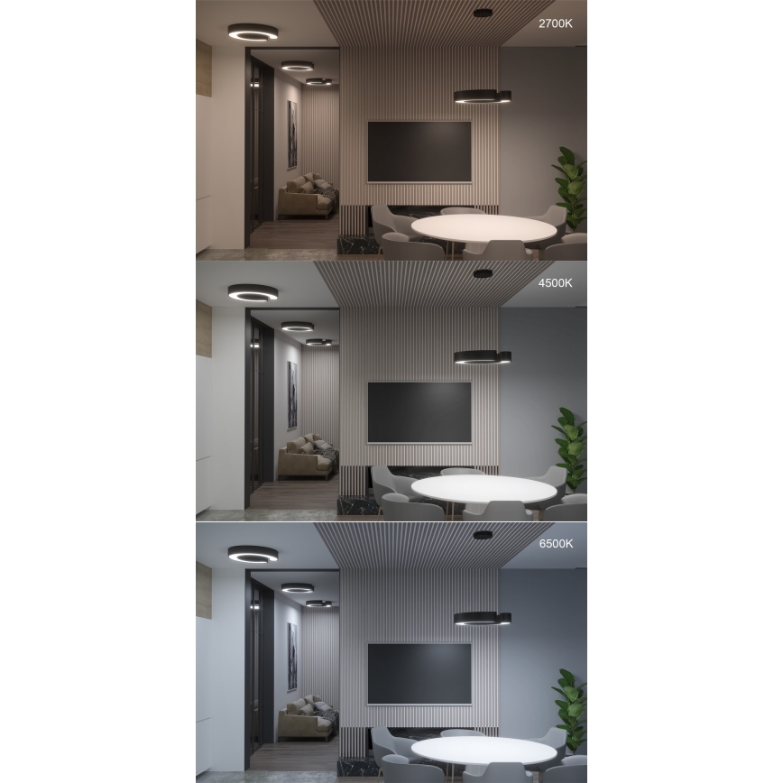 Immax NEO 7133 - LED SMART Loftlampe dæmpbar CÉČKO LED/52W/230V + fjernbetjening 60 cm Tuya ZigBee