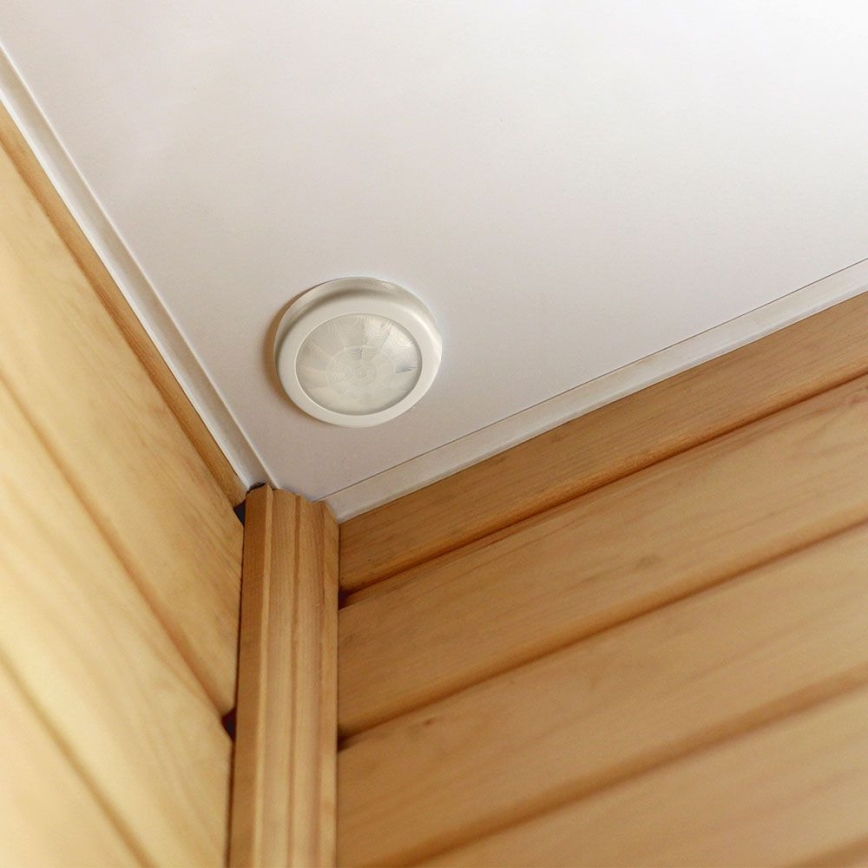 Indbygget bevægelsessensor PIR 360° 400W/230V hvid