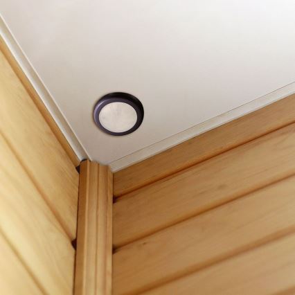 Indbygget bevægelsessensor PIR 360° 400W/230V sort