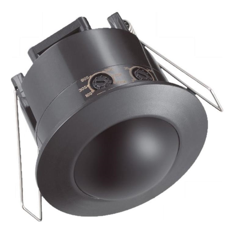 Indbygget bevægelsessensor PIR 360° 500W/230V sort