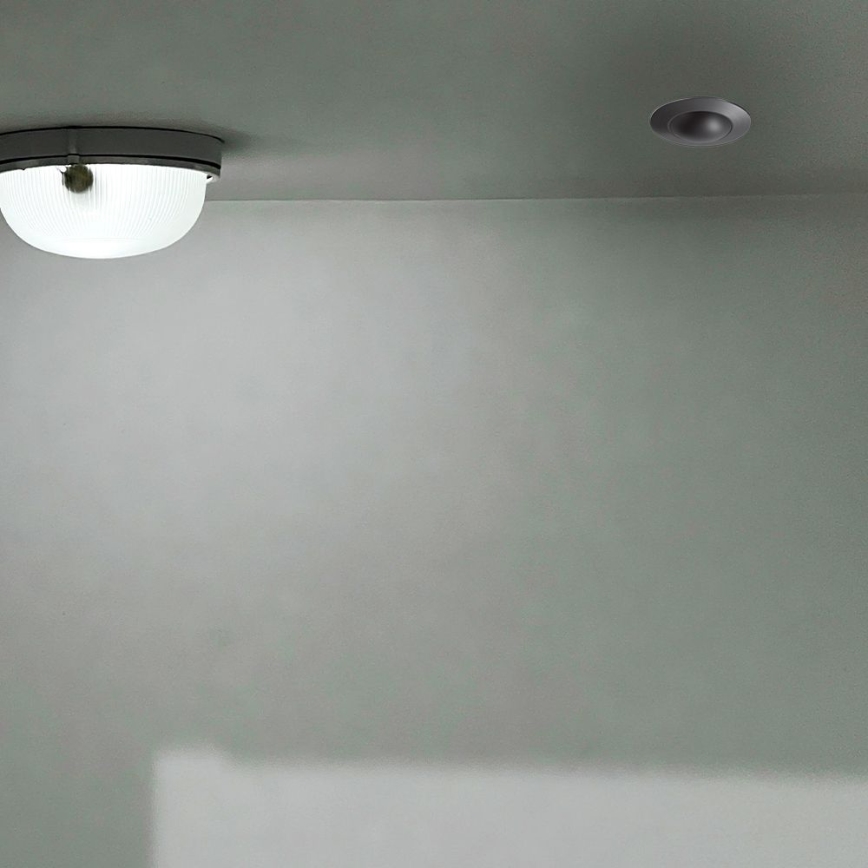 Indbygget bevægelsessensor PIR 360° 500W/230V sort