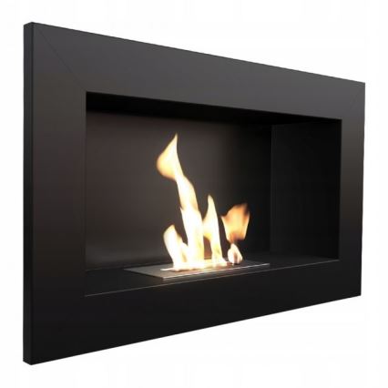 Kratki - Indbygget BIO pejs 37,4x64,8 cm 1 kW sort
