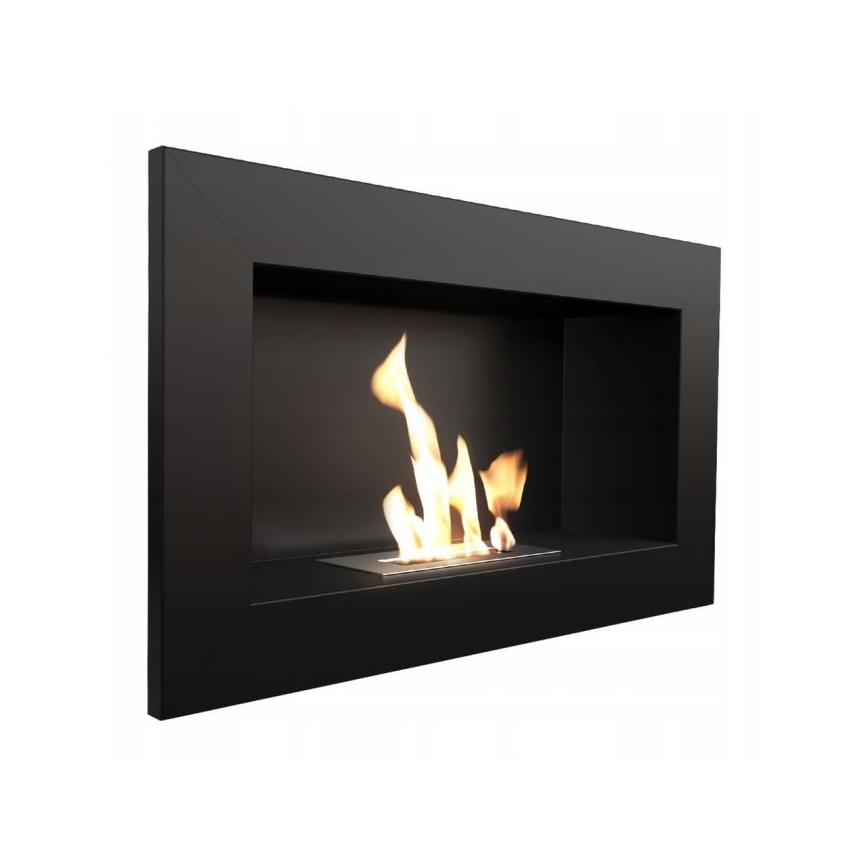 Kratki - Indbygget BIO pejs 37,4x64,8 cm 1 kW sort