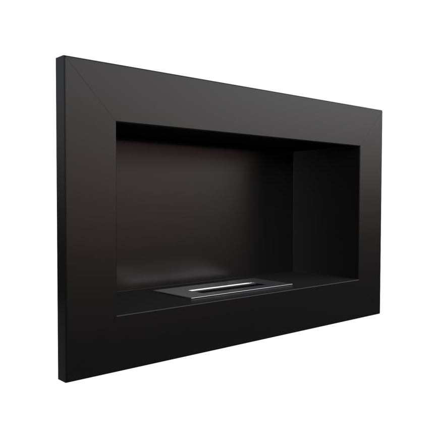 Kratki - Indbygget BIO pejs 37,4x64,8 cm 1 kW sort