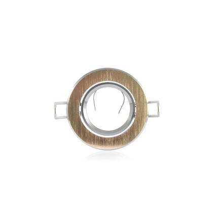 Indbygningslampe EAST OPAL 1xGU10/8W/230V diameter 8,5 cm guldfarvet