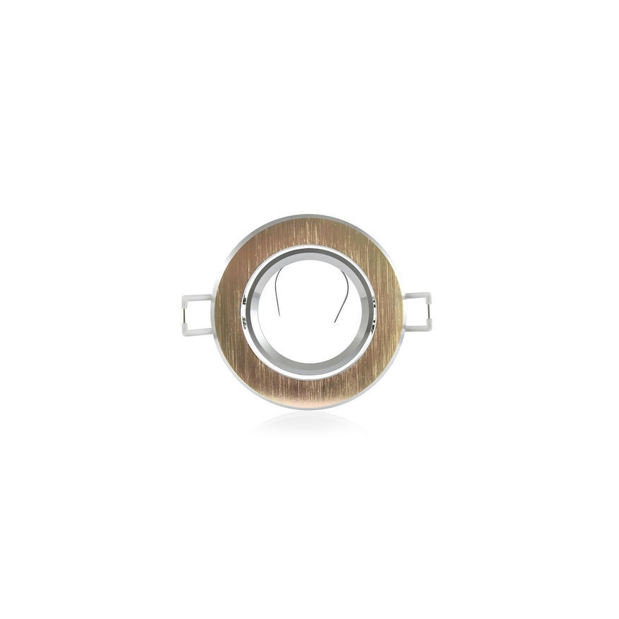 Indbygningslampe EAST OPAL 1xGU10/8W/230V diameter 8,5 cm guldfarvet