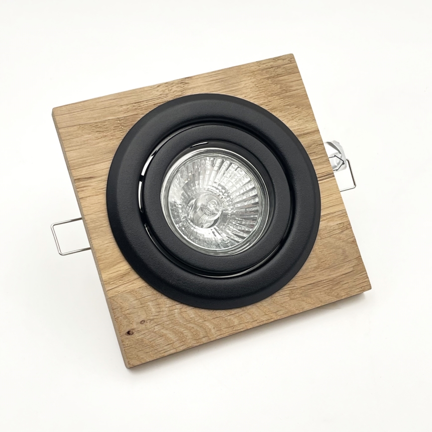Indbygningslampe TOBBY 1xG9/20W/230V 11,5x11,5 cm eg/sort