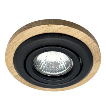 Indbygningslampe TOBBY 1xG9/20W/230V diameter 11,5 cm eg/sort