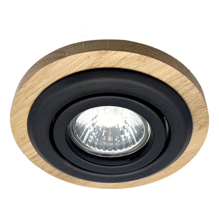 Indbygningslampe TOBBY 1xG9/20W/230V diameter 11,5 cm eg/sort