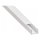 Indbygningsprofil til LED-strips 1 m hvid