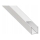 Indbygningsprofil til LED-strips 1 m hvid