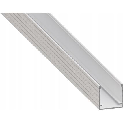 Indbygningsprofil til LED-strips 1 m hvid