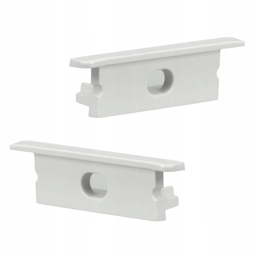 Indbygningsprofil til LED-strips 1 m hvid