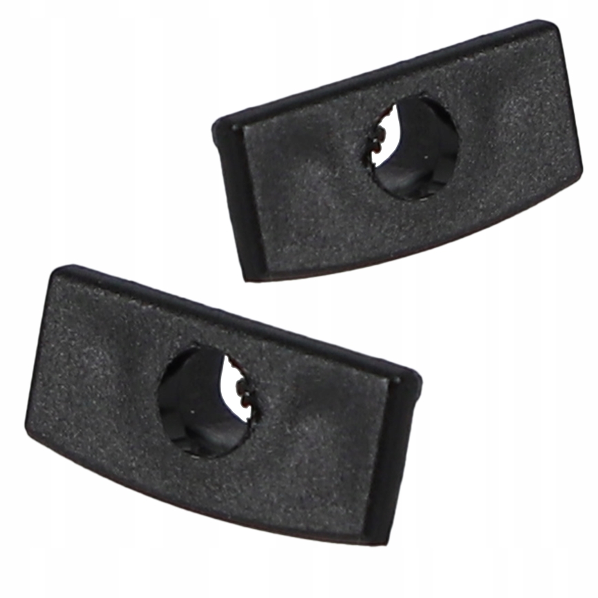 Indbygningsprofil til LED-strips, 1 m, sort/gennemsigtig