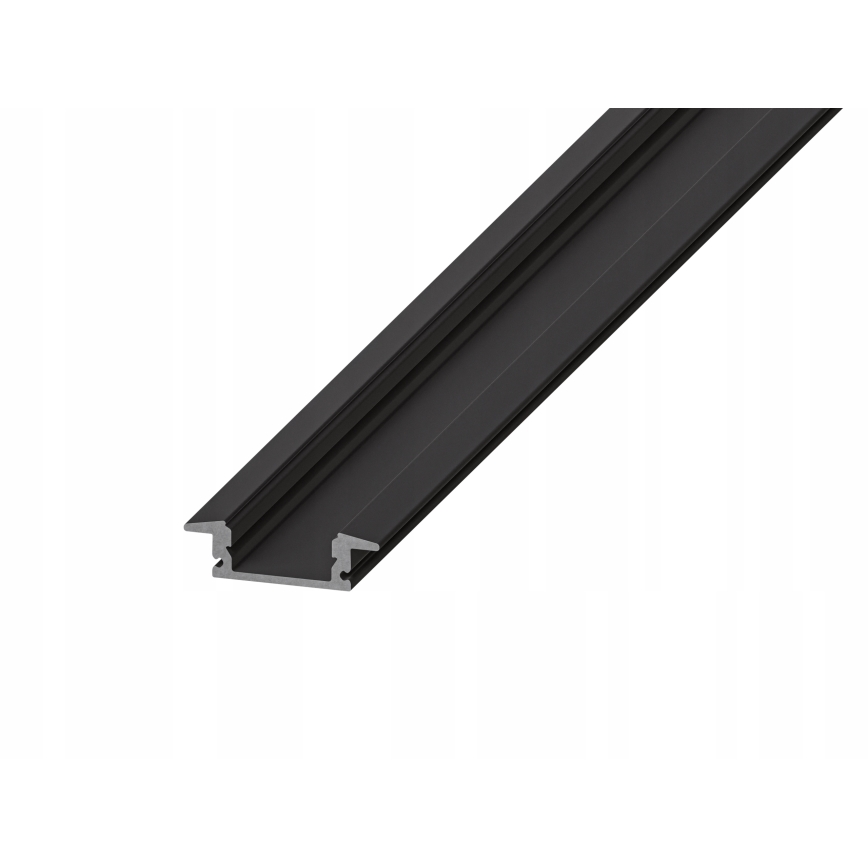 Indbygningsprofil til LED-strips 1 m, sort/hvid
