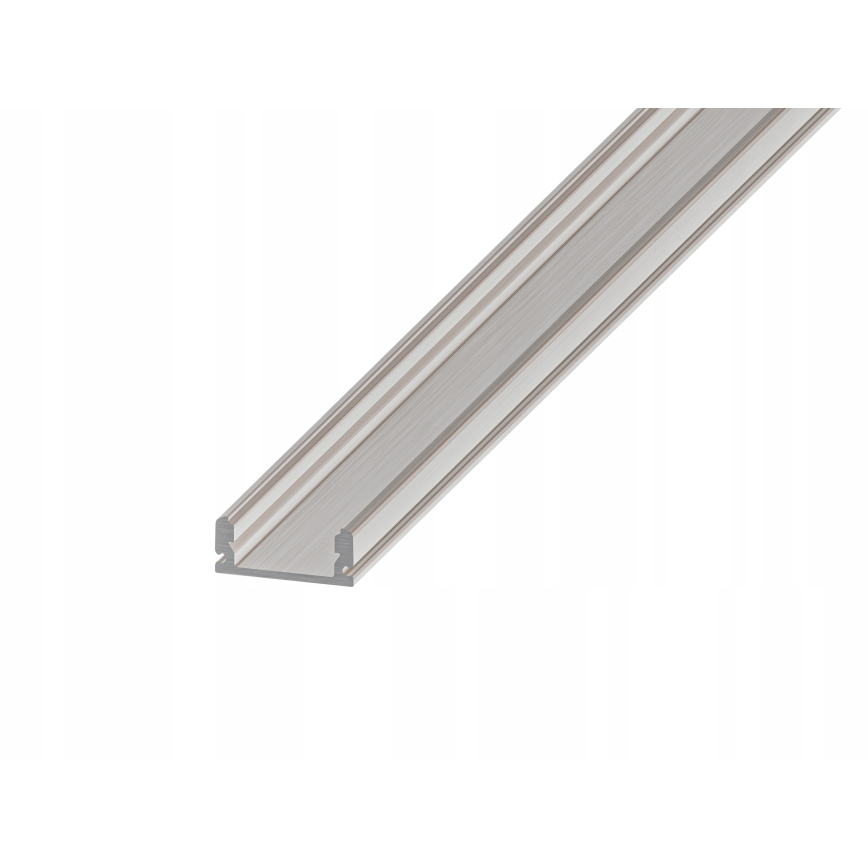Indbygningsprofil til LED-strips 1 m, sølv/hvid