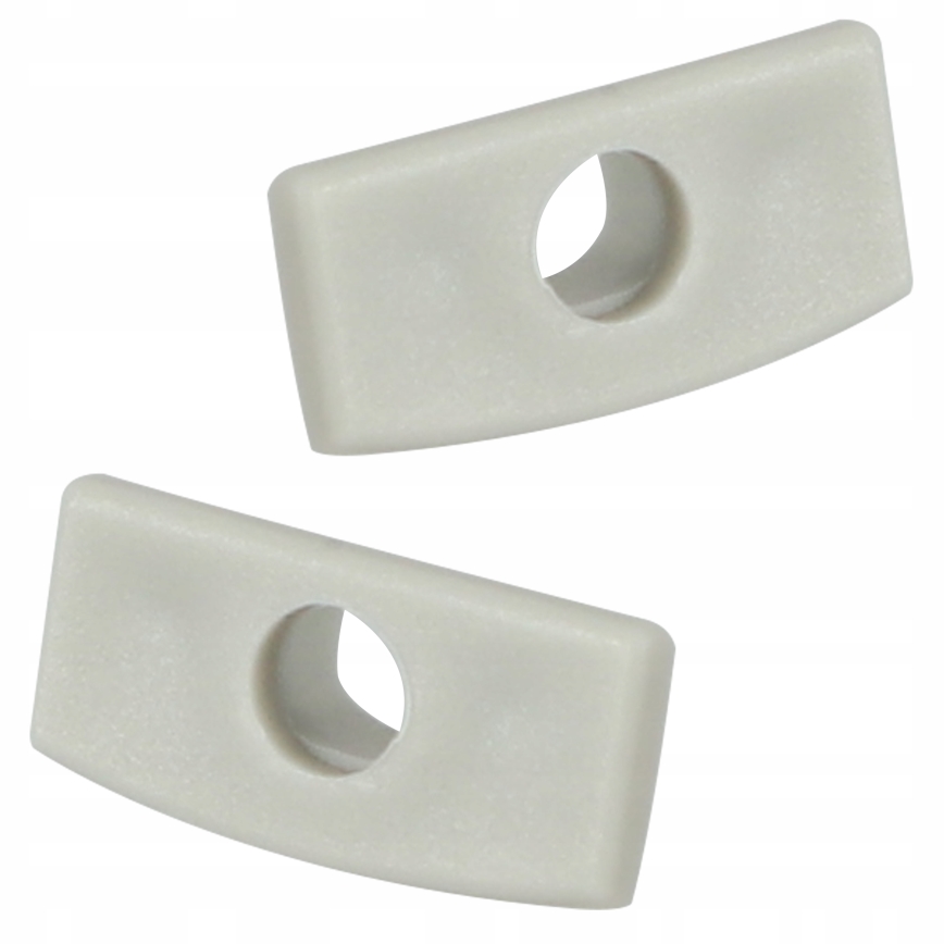 Indbygningsprofil til LED-strips 1 m, sølv/hvid